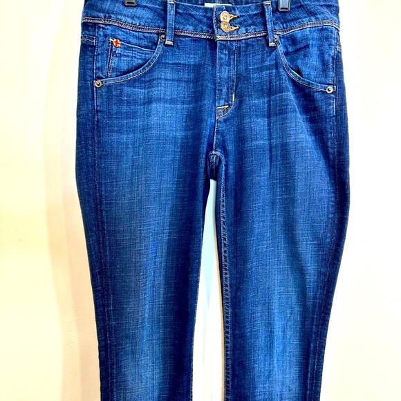 Hudson Faded Dark Indigo Skinny Jeans Size 25 - Picture 1 of 8